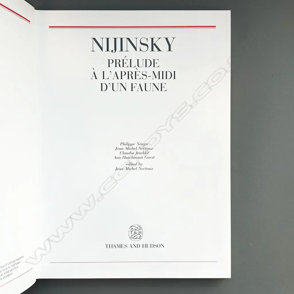 NIJINSKY PRELUDE A L'ARES-MIDI D'UN FAUNE Image 1++